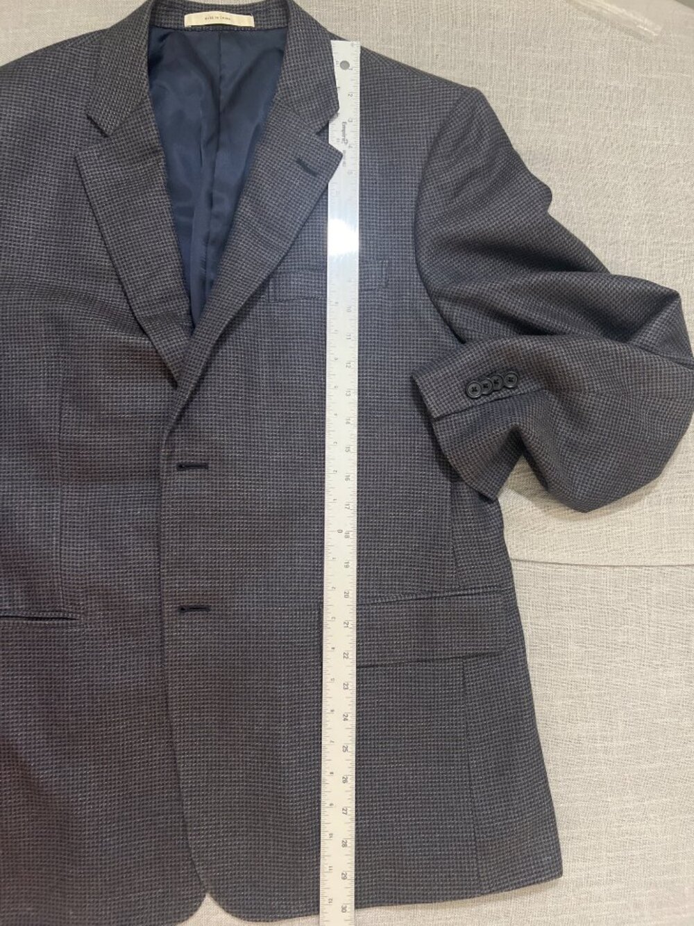 John W. Nordstrom Men’s Silk Wool Blend Sport Coat Blazer Gray Check 42R Jacket - Picture 8 of 8
